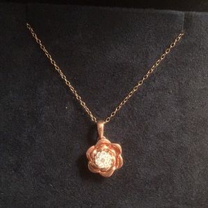 Disney Enchanted Rose necklace w Diamonds